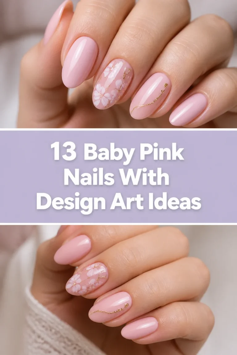 💅 13 Baby Pink Nails With Design Art Ideas