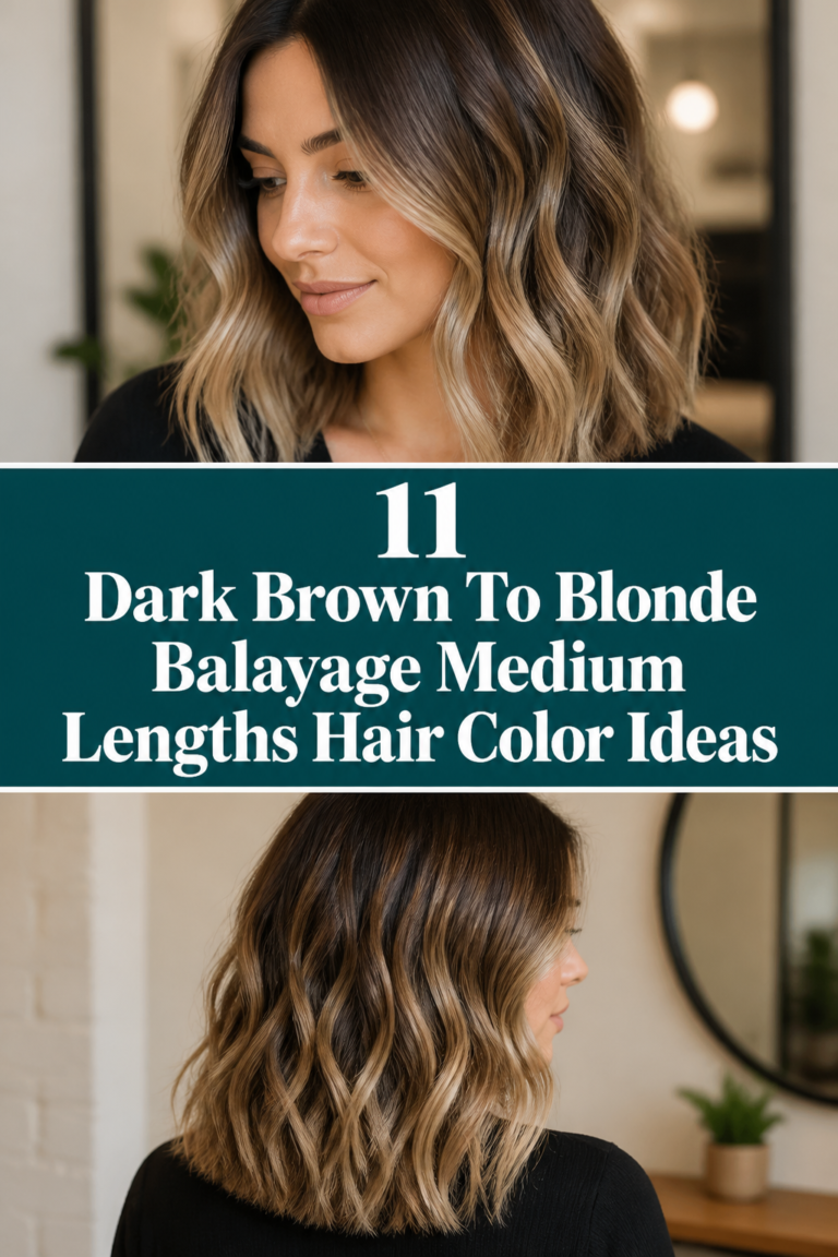 💇‍♀️ 11 Dark Brown To Blonde Balayage Medium Lengths Hair Color Ideas