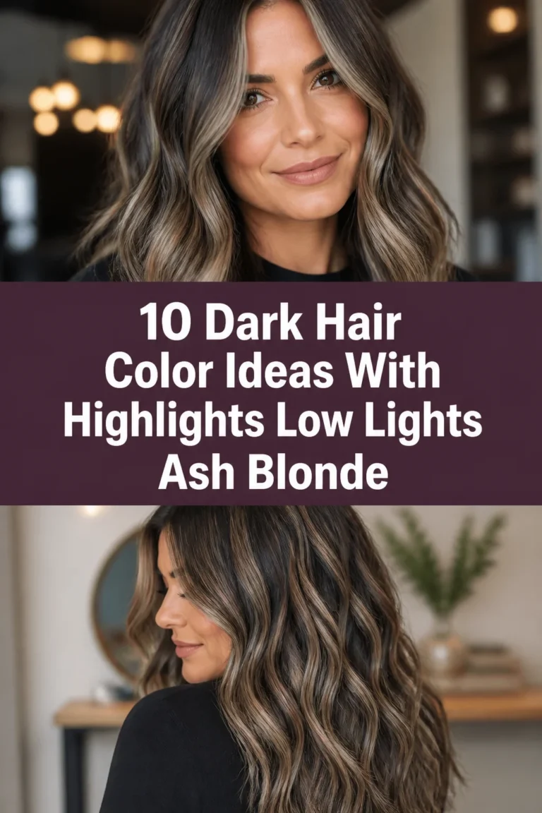 ✨ 10 Dark Hair Color Ideas With Highlights Low Lights Ash Blonde