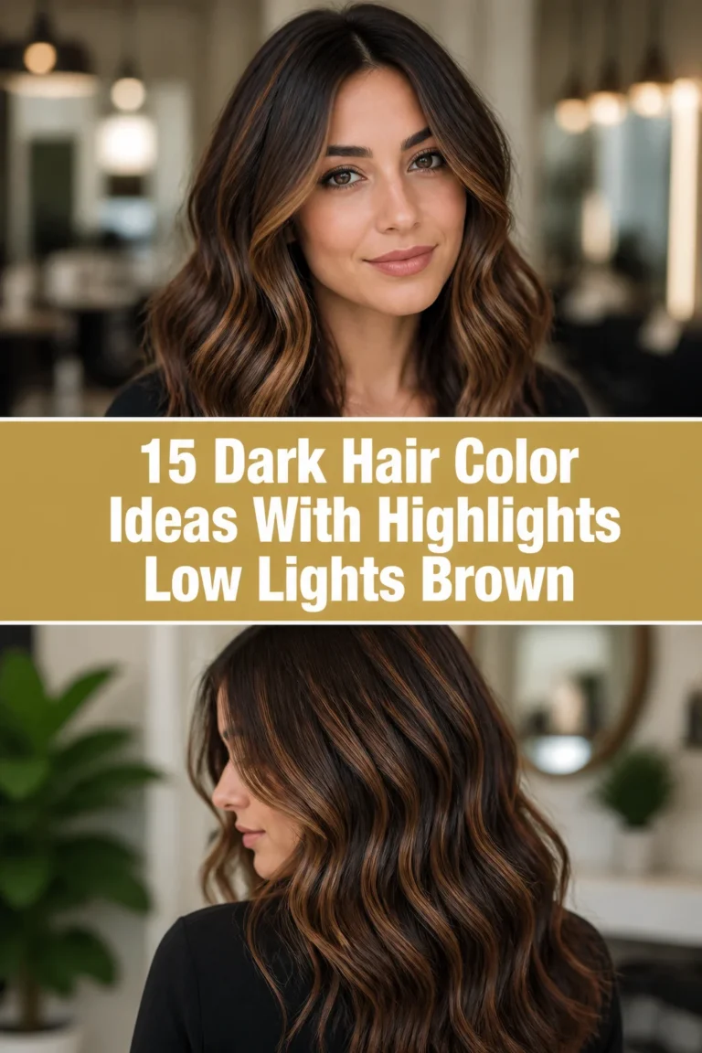 ✨ 15 Dark Hair Color Ideas With Highlights Low Lights Brown