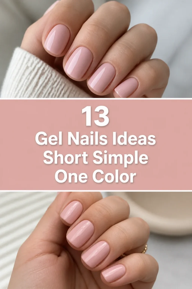💅 13 Gel Nails Ideas Short Simple One Color