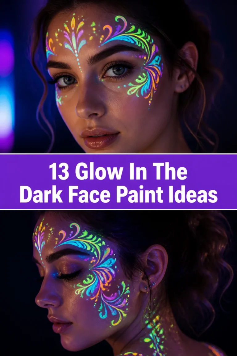 ✨ 13 Glow In The Dark Face Paint Ideas