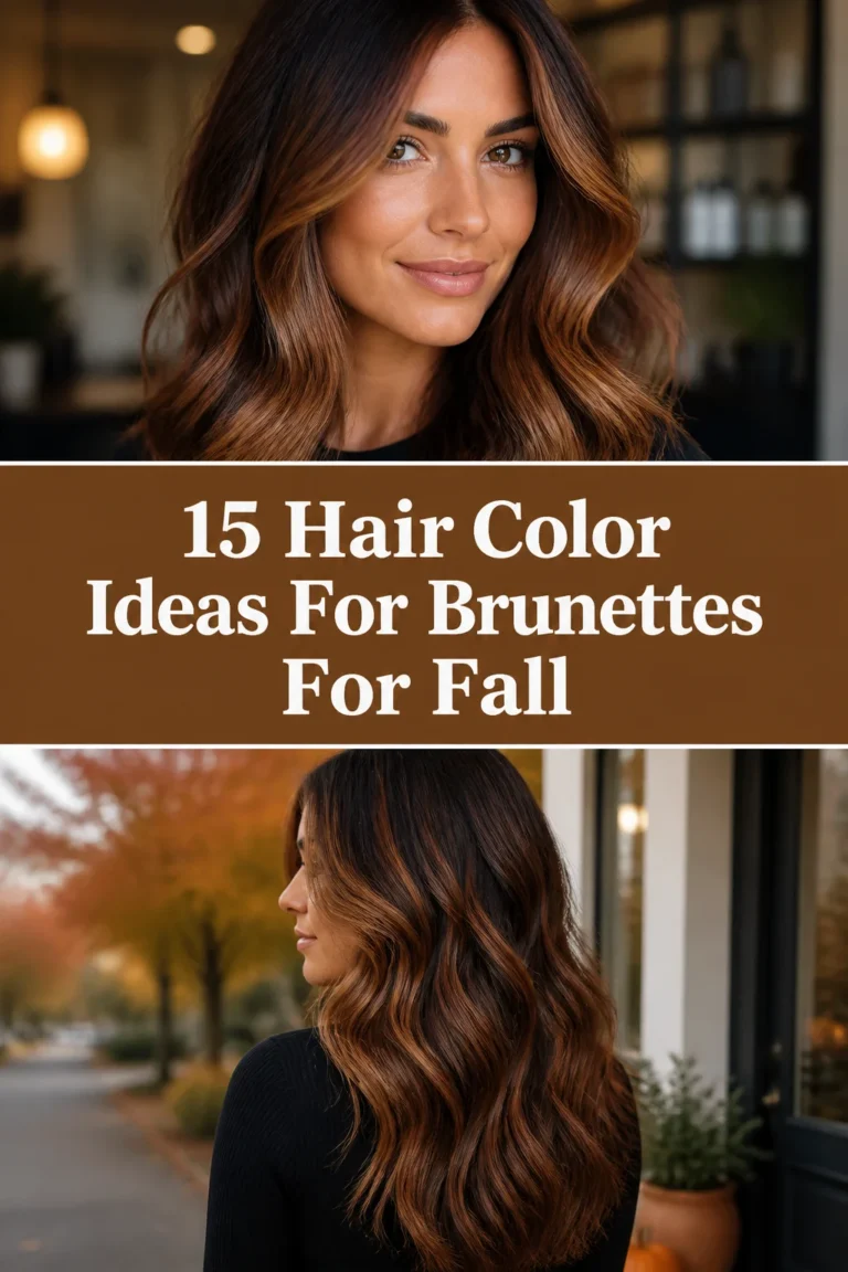🍂 15 Hair Color Ideas For Brunettes For Fall