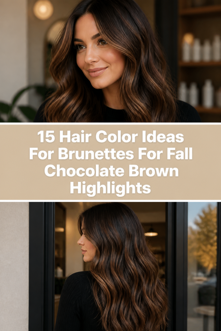 🍫 15 Hair Color Ideas For Brunettes For Fall Chocolate Brown Highlights