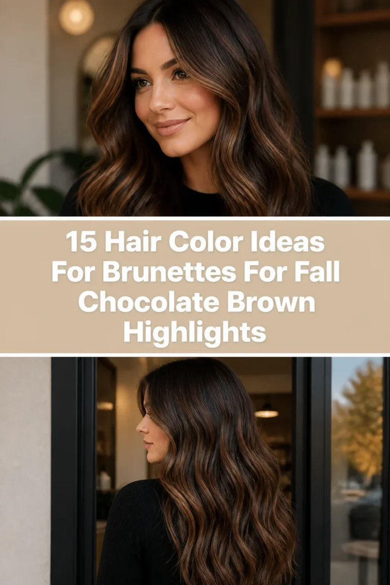 🍫 15 Hair Color Ideas For Brunettes For Fall Chocolate Brown Highlights