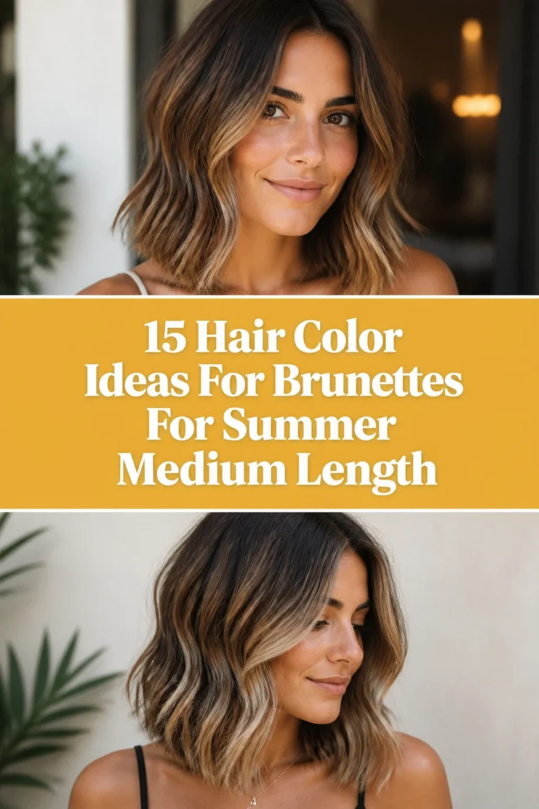 ☀️ 15 Hair Color Ideas For Brunettes For Summer Medium Length