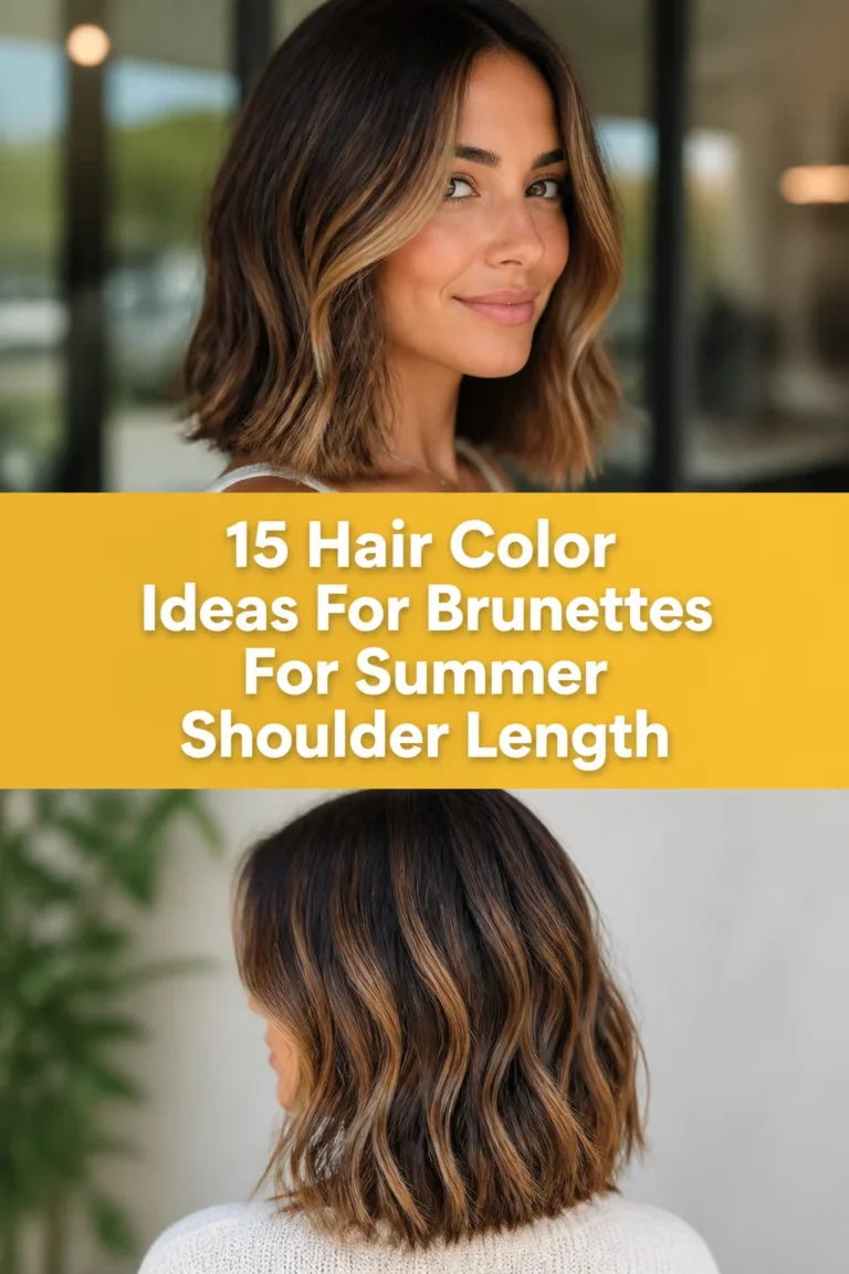 ☀️ 15 Hair Color Ideas For Brunettes For Summer Shoulder Length