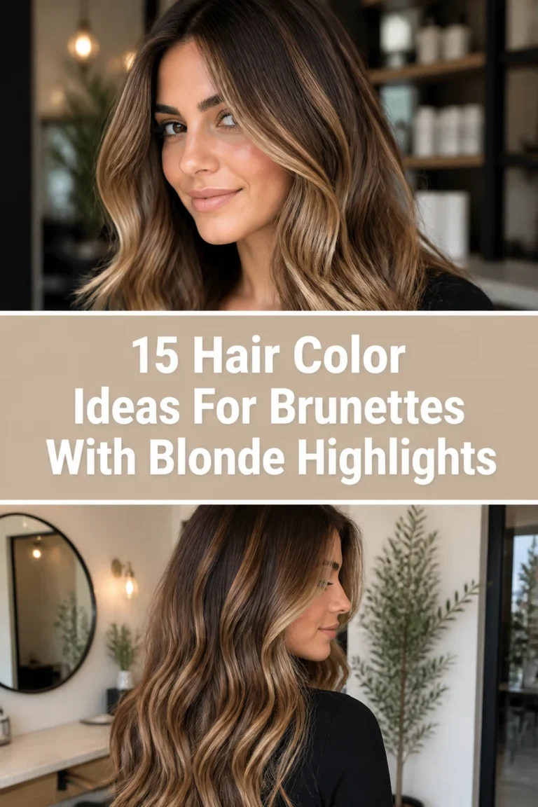 💇‍♀️ 15 Hair Color Ideas For Brunettes With Blonde Highlights