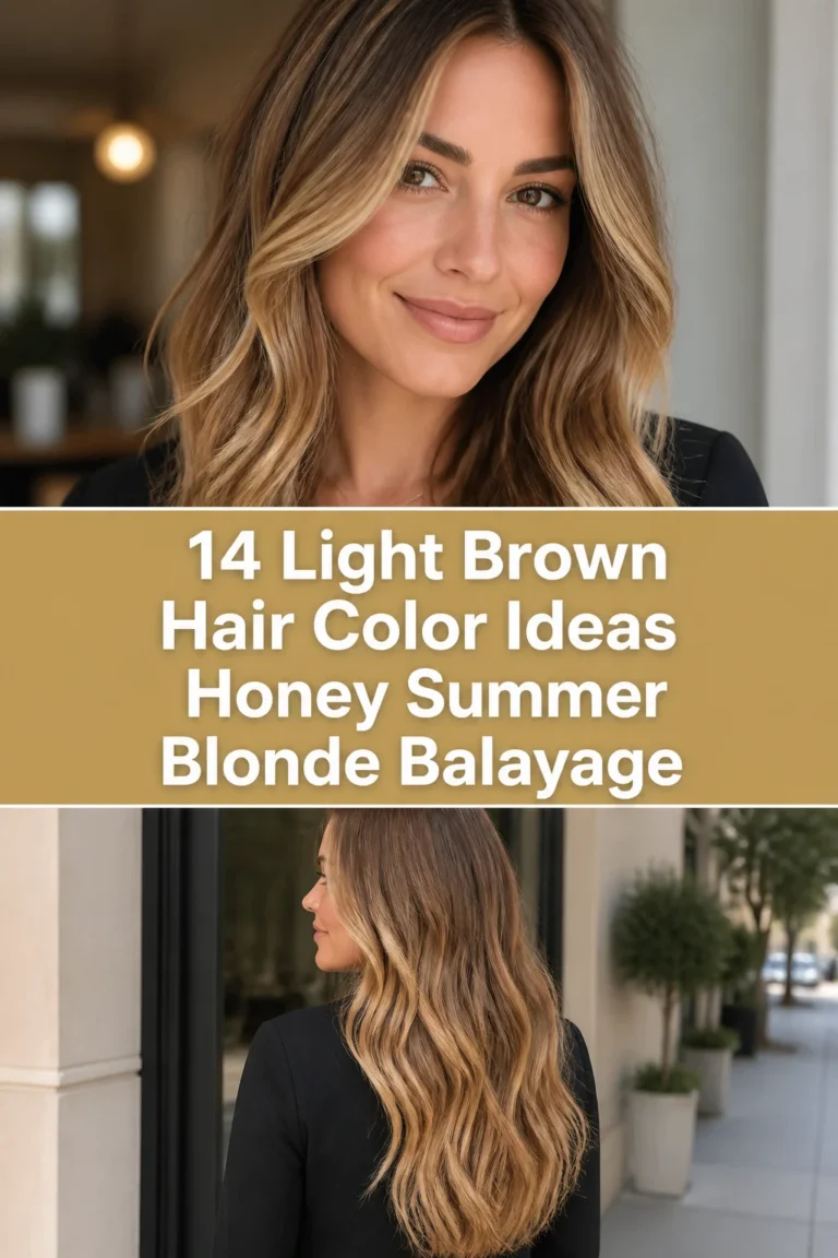 🌻 14 Light Brown Hair Color Ideas Honey Summer Blonde Balayage