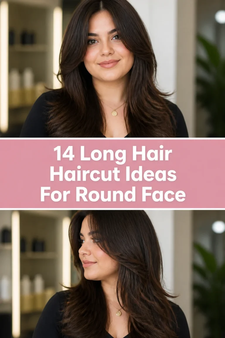 💇‍♀️ 14 Long Hair Haircut Ideas For Round Face