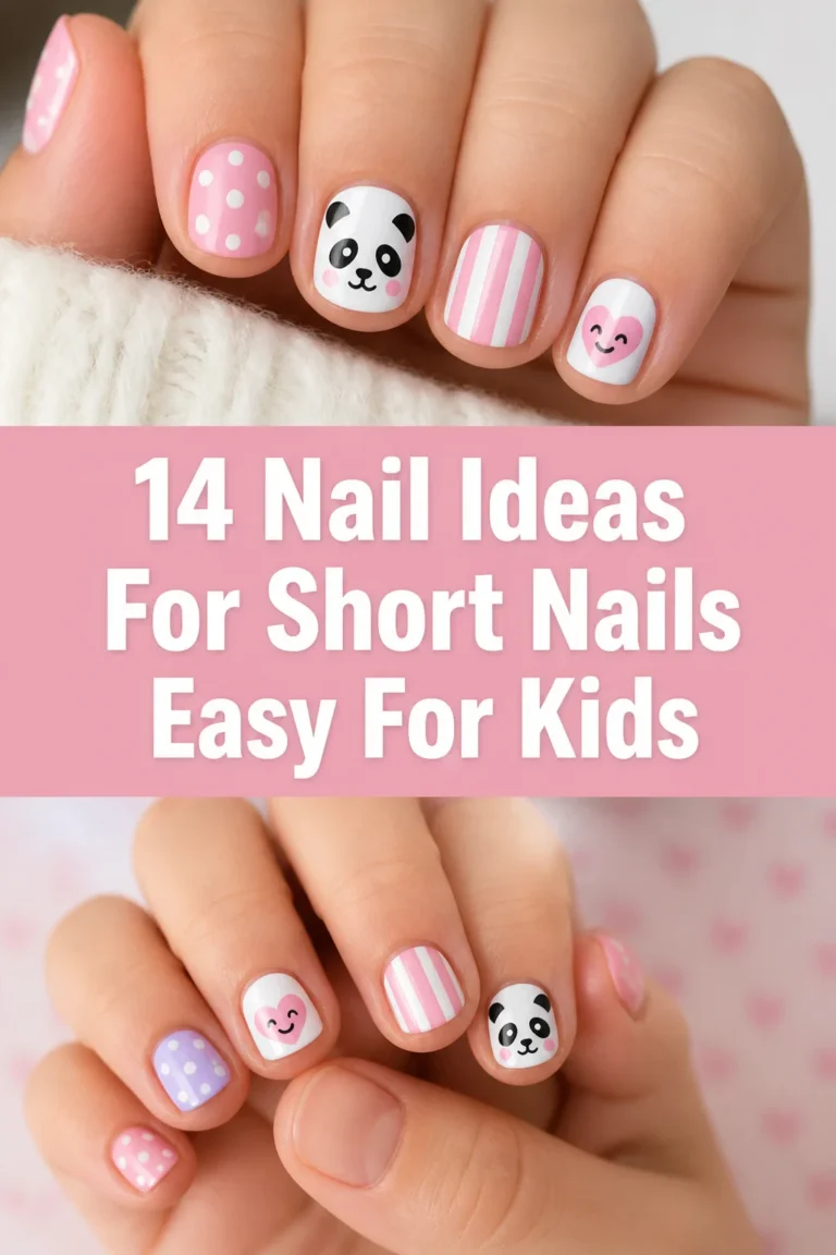 💅 14 Nail Ideas For Short Nails Easy For Kids