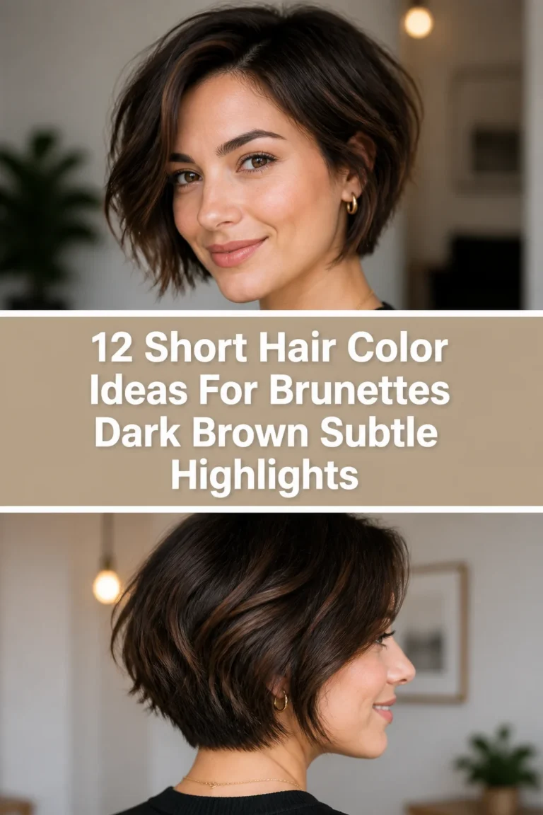 ✨ 12 Short Hair Color Ideas For Brunettes Dark Brown Subtle Highlights