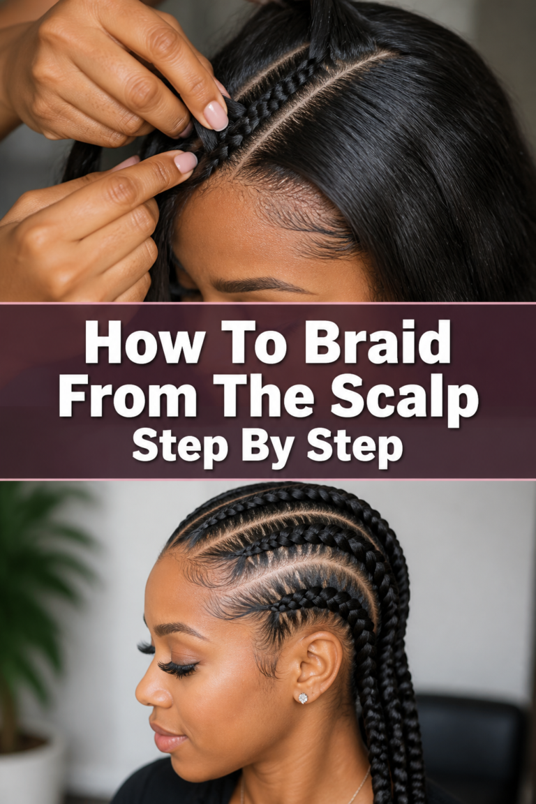 💇‍♀️ How To Braid From The Scalp Step By Step