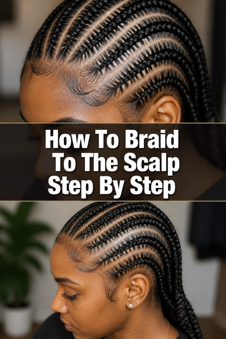 💆‍♀️ How To Braid To The Scalp Step By Step