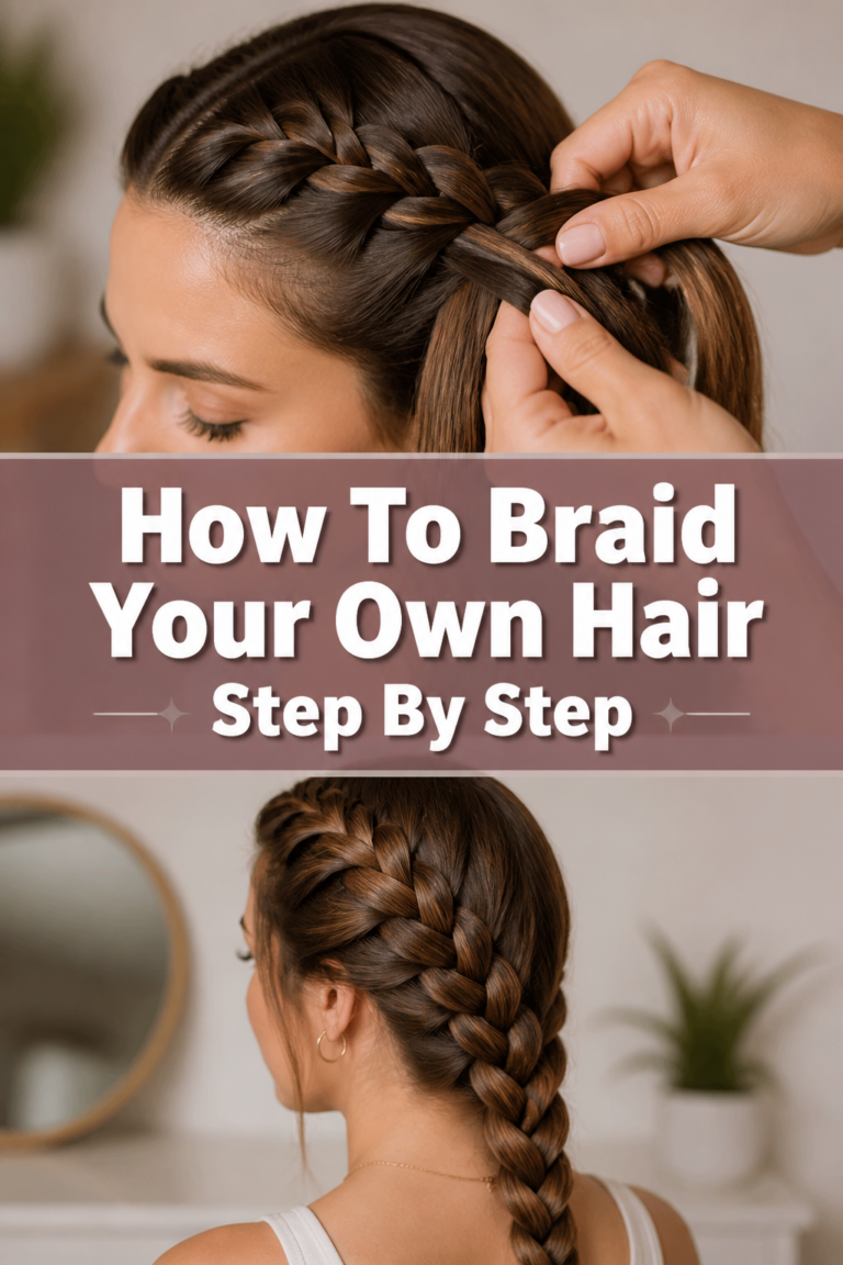 💇‍♀️ How To Braid Your Own Hair Step By Step