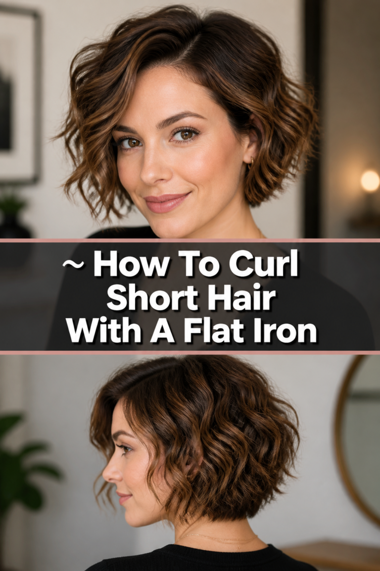 〰️ How To Curl Short Hair With A Flat Iron