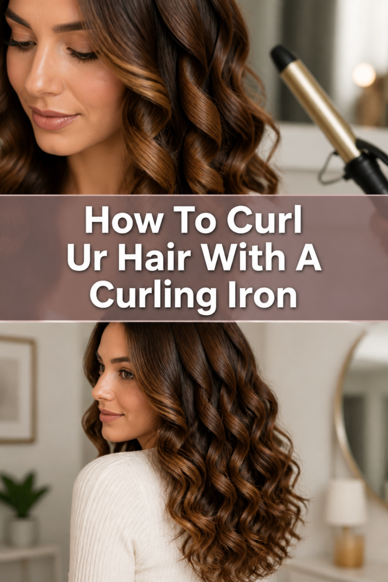 How To Curl Ur Hair With A Curling Iron