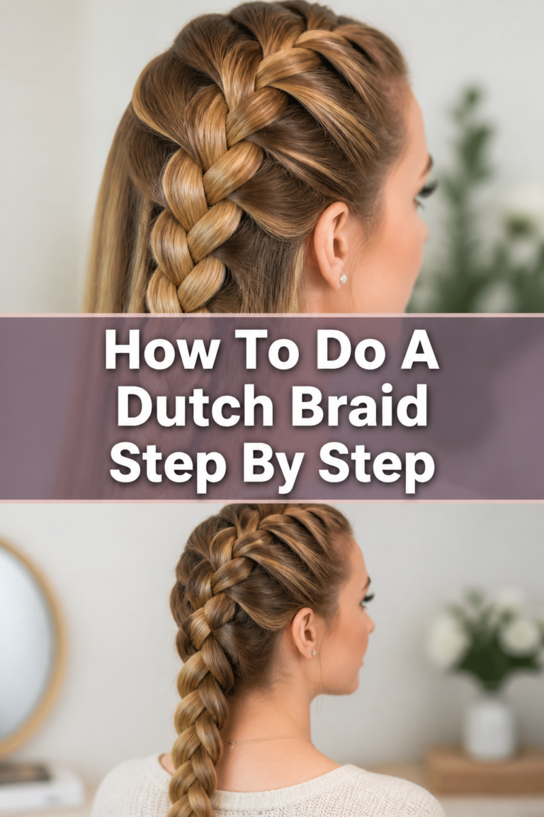 How To Do A Dutch Braid Step By Step