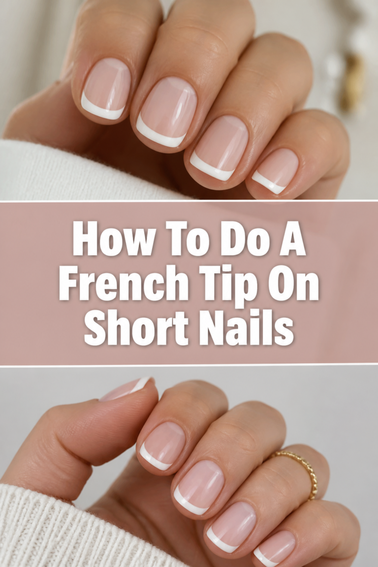 How To Do A French Tip On Short Nails