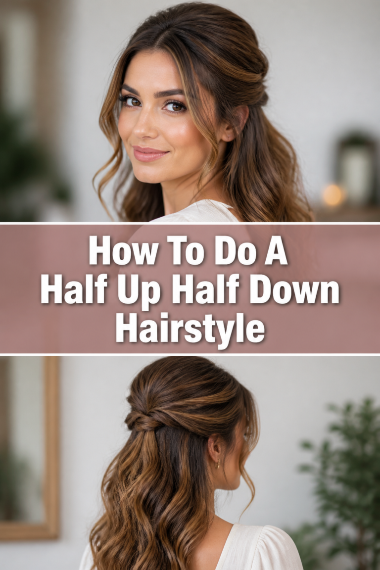 ✨ How To Do A Half Up Half Down Hairstyle
