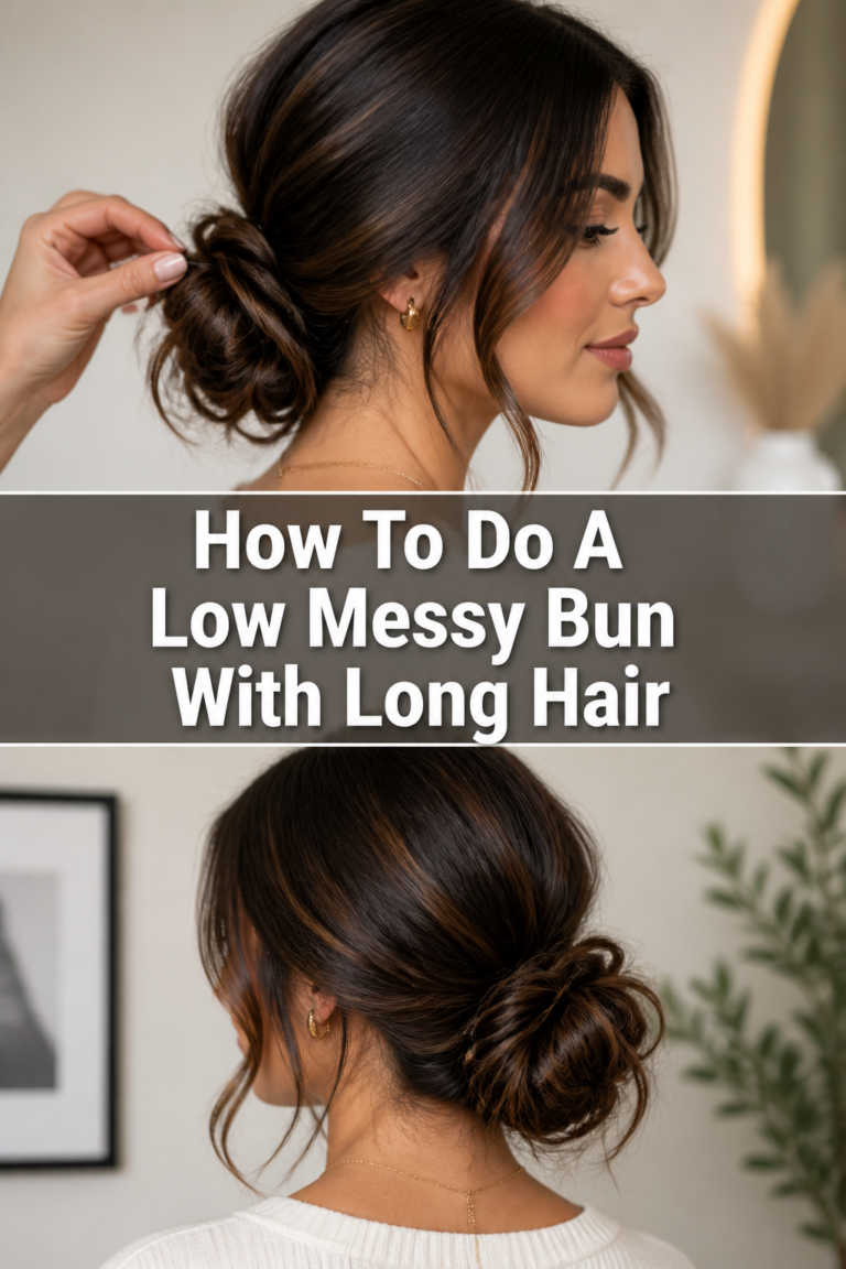 💁‍♀️ How To Do A Low Messy Bun With Long Hair