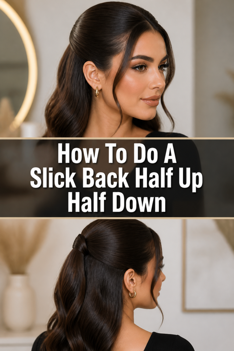 💁‍♀️ How To Do A Slick Back Half Up Half Down