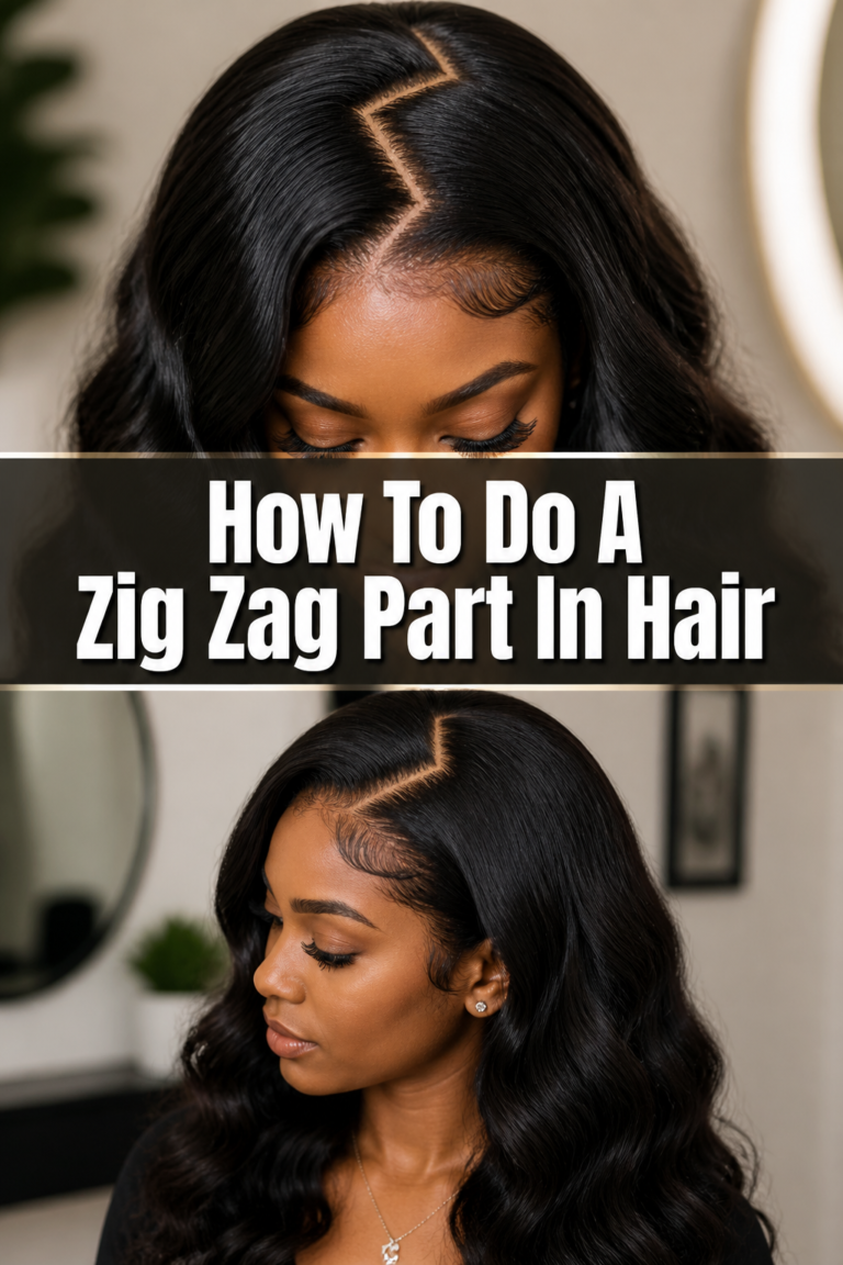 How To Do A Zig Zag Part In Hair