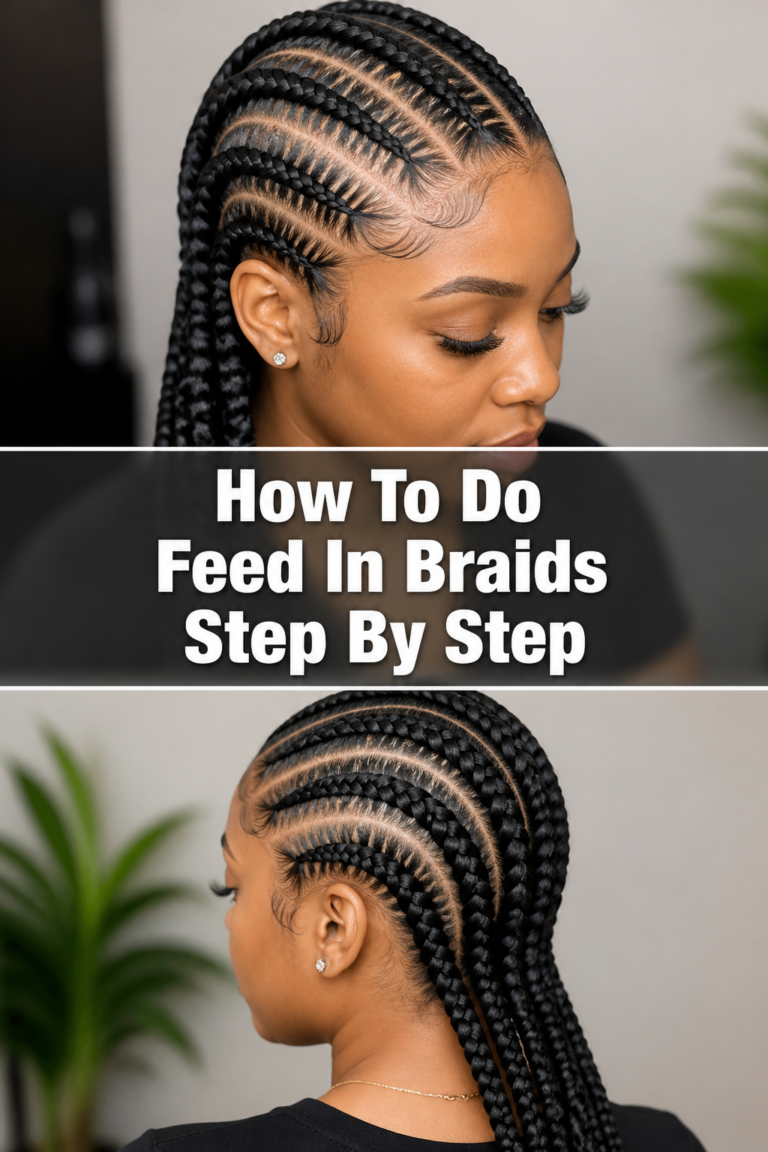 ✨ How To Do Feed In Braids Step By Step