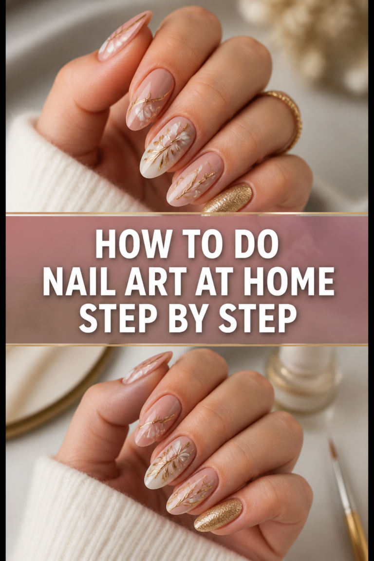 💅 How To Do Nail Art At Home Step By Step