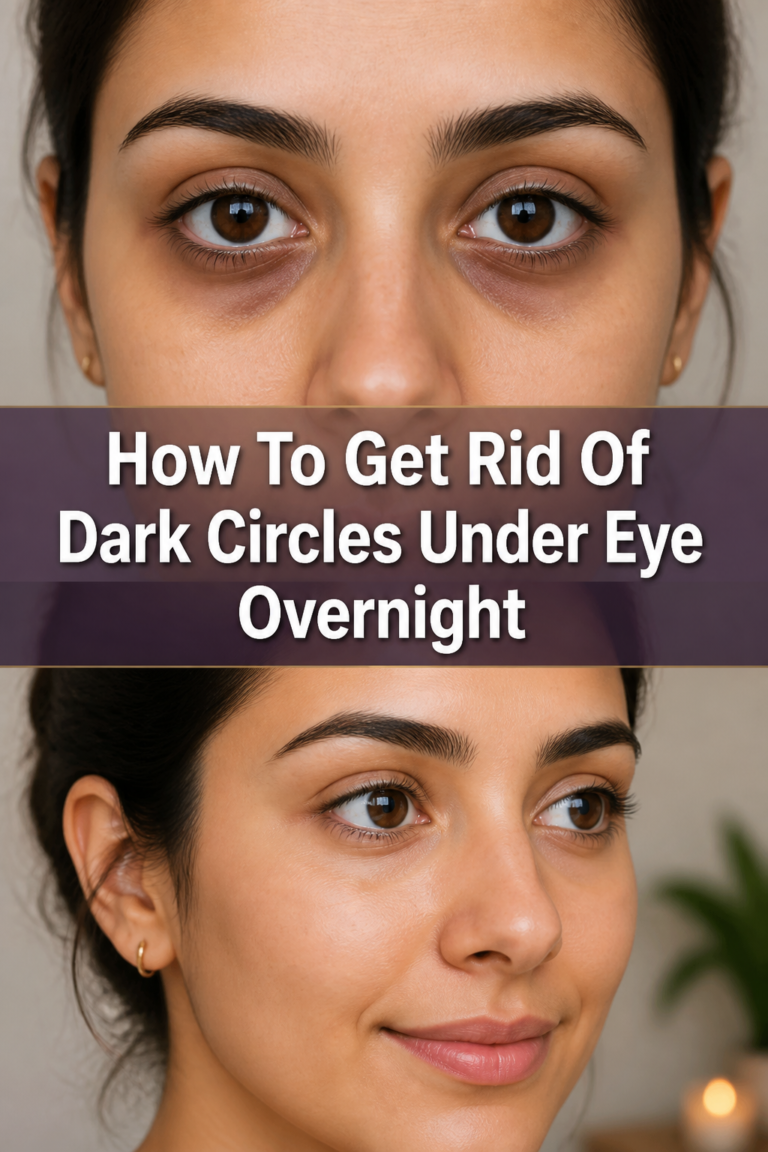 🌙 How To Get Rid Of Dark Circles Under Eye Overnight