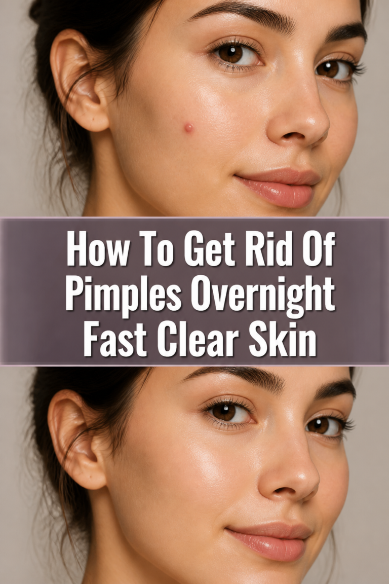 ✨ How To Get Rid Of Pimples Overnight Fast Clear Skin