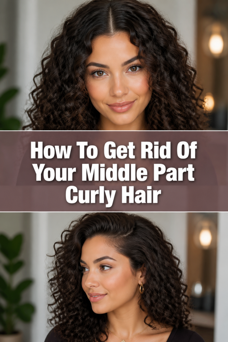 ✨ How To Get Rid Of Your Middle Part Curly Hair