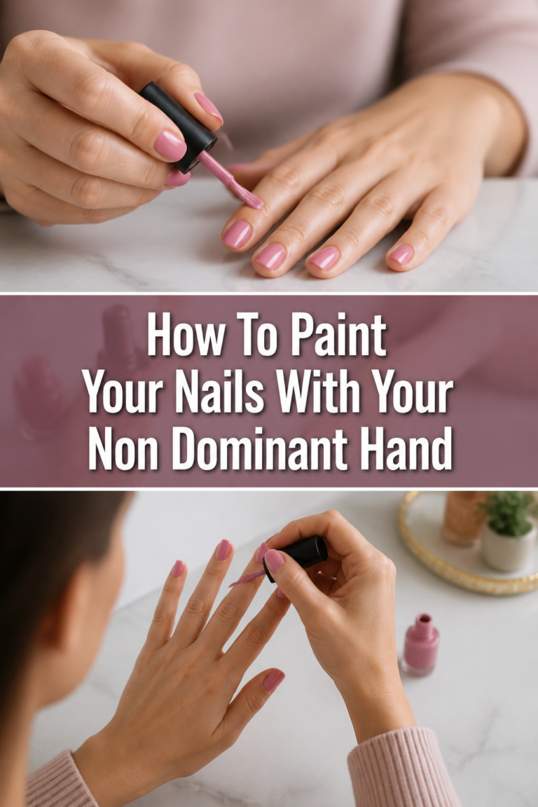 💅 How To Paint Your Nails With Your Non Dominant Hand