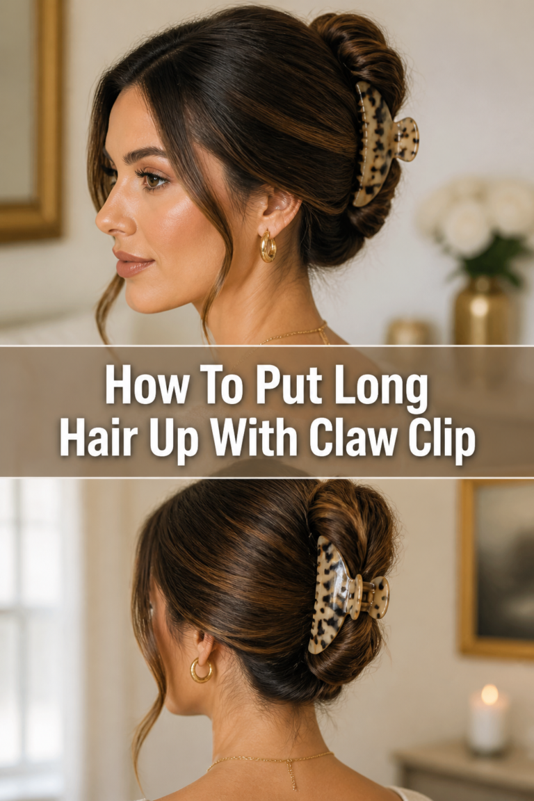 💇‍♀️ How To Put Long Hair Up With Claw Clip