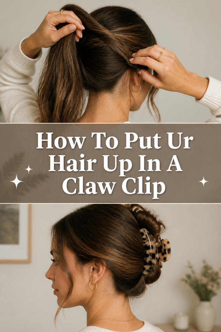 ✨ How To Put Ur Hair Up In A Claw Clip