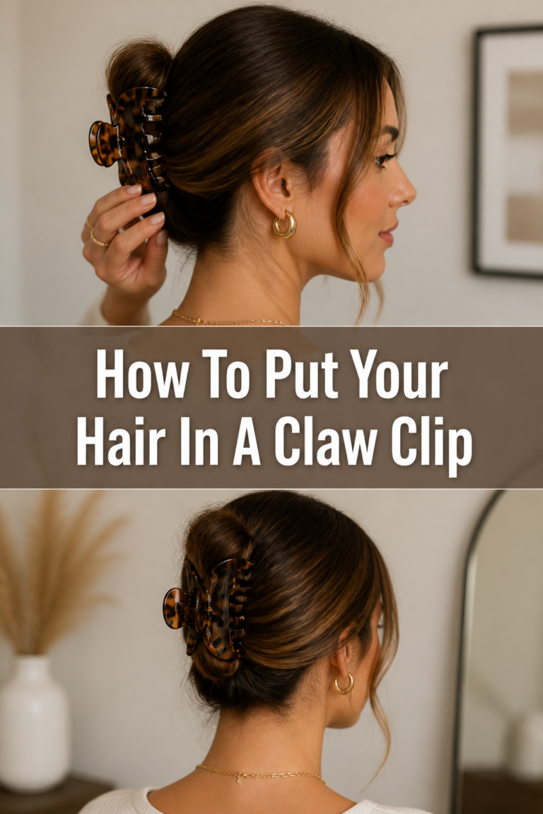 💅 How To Put Your Hair In A Claw Clip