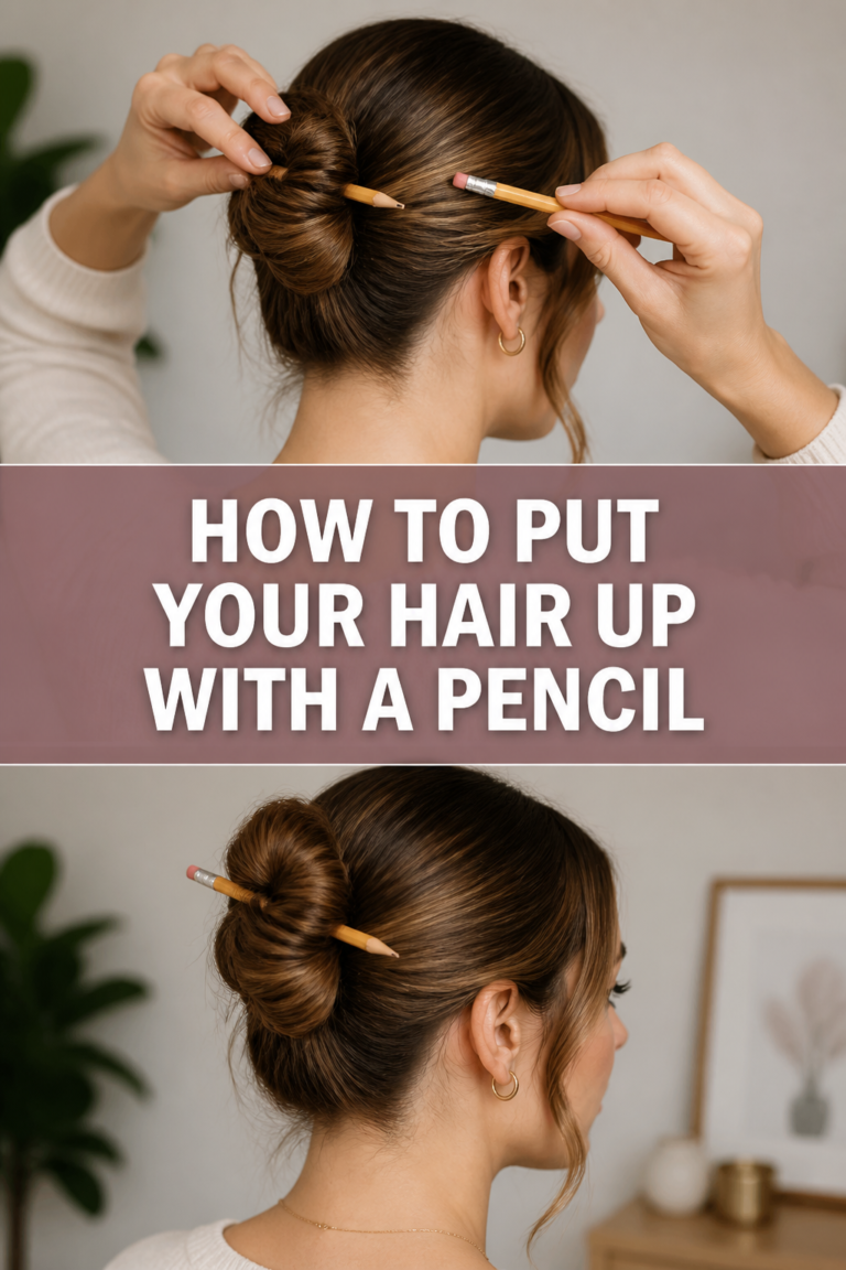✏️ How To Put Your Hair Up With A Pencil