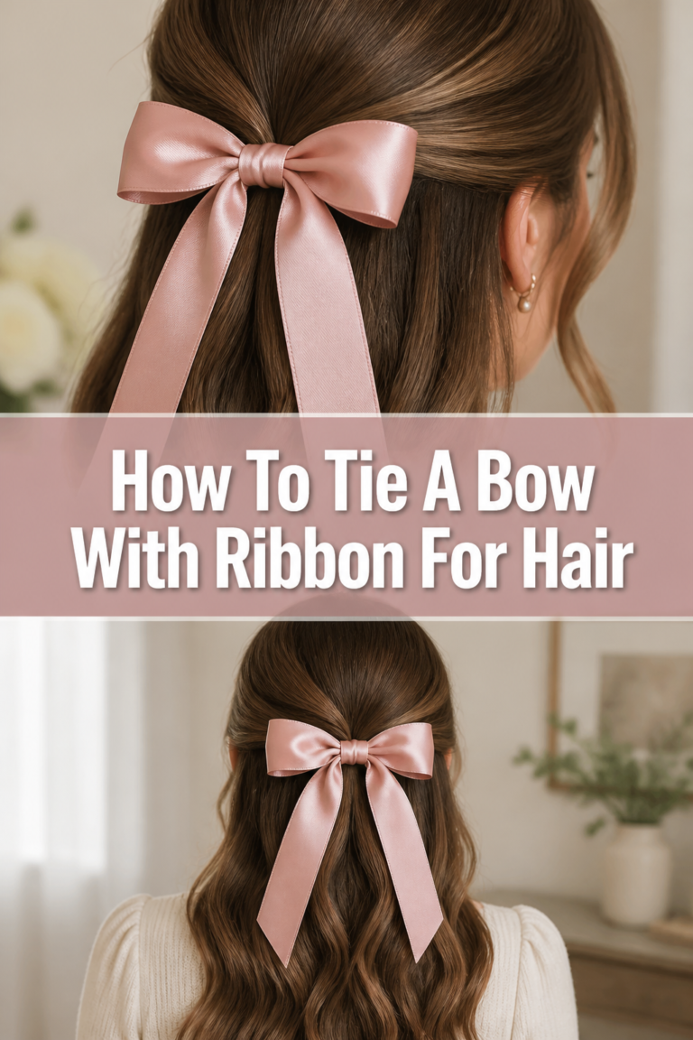 🎀 How To Tie A Bow With Ribbon For Hair
