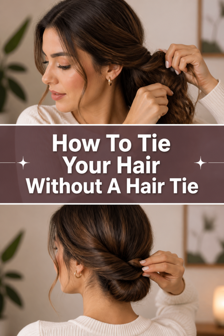 👱‍♀️ How To Tie Your Hair Without A Hair Tie