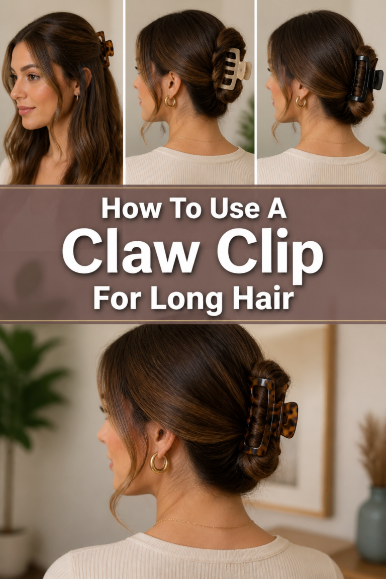 💇 How To Use A Claw Clip For Long Hair